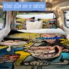 Childhood Sweethearts Pattern Bedding,Quilt Set Quilt Cover Pillowcase Home Birthday Gift (1*duvet cover+2*pillowcase,without core)SSJT0917351