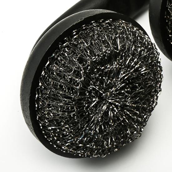 Stainless Steel Wire Brush Two Steel Wire Ball Brushes Ergonomic Handle Cookware Cleaning Brush for Kitchen Cleaning