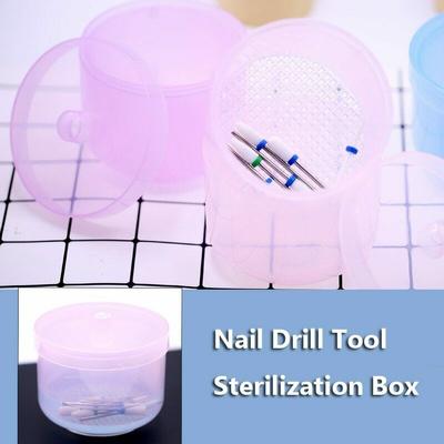 Nail Art Tool Disinfection Cup Nail Tool Clean Sterilizer Box Manicure Tool