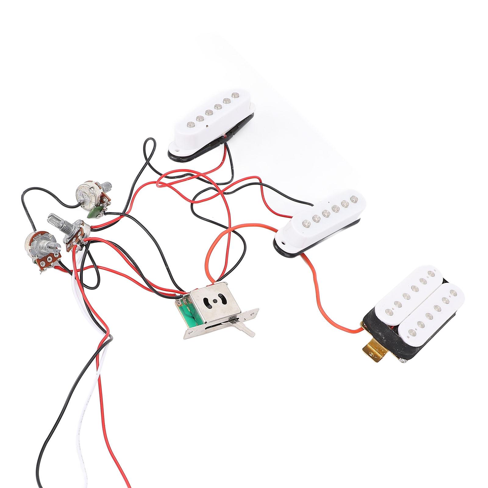 

Набор звукоснимателей SSH Высокочувствительные звукосниматели с одной катушкой и хамбакерные звукосниматели со схемами тона и громкости для