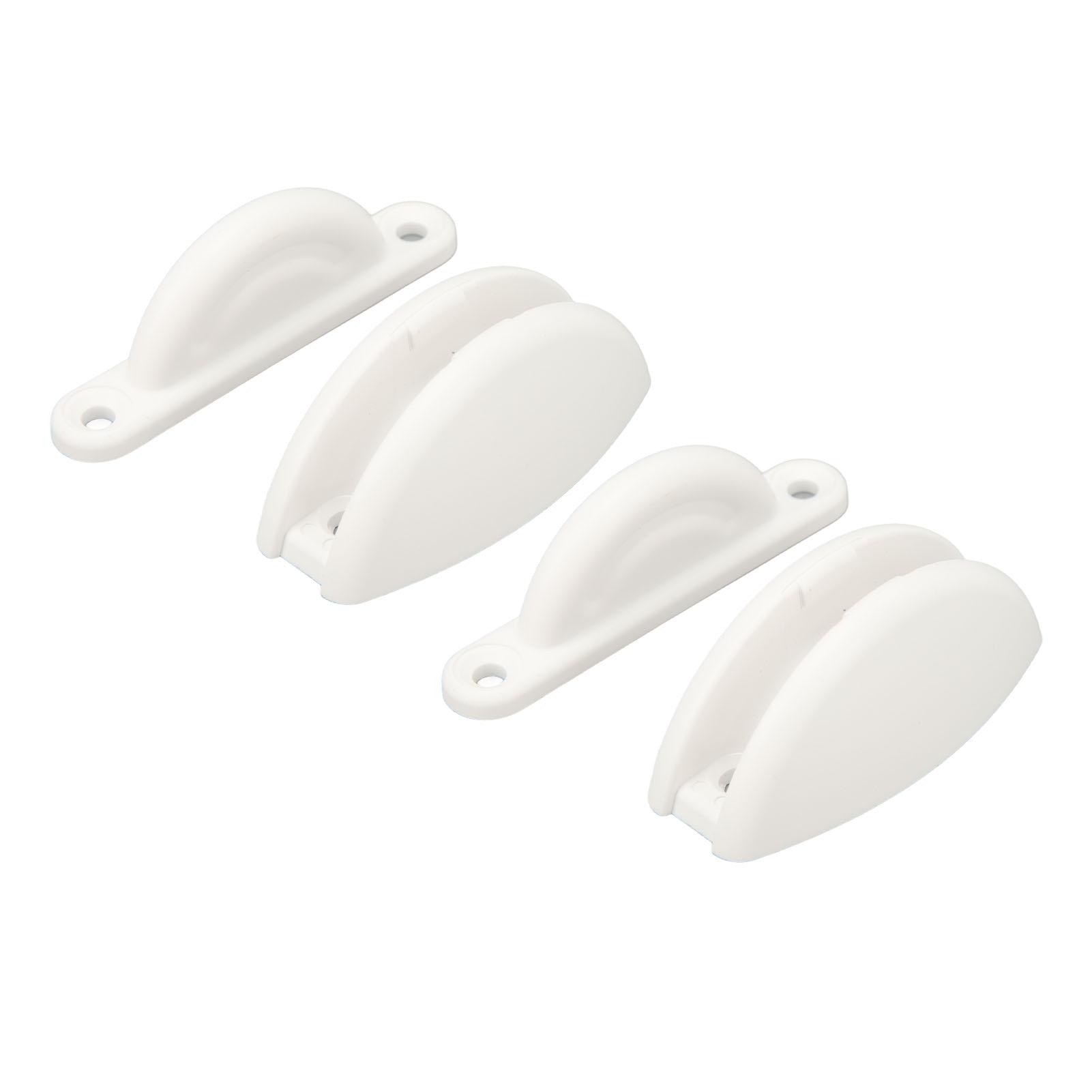 

RV Door Retainer Kit Arc Shape Nylon Door Stop Retaining Catch Holder for Camper Trailer Motorhome White белый