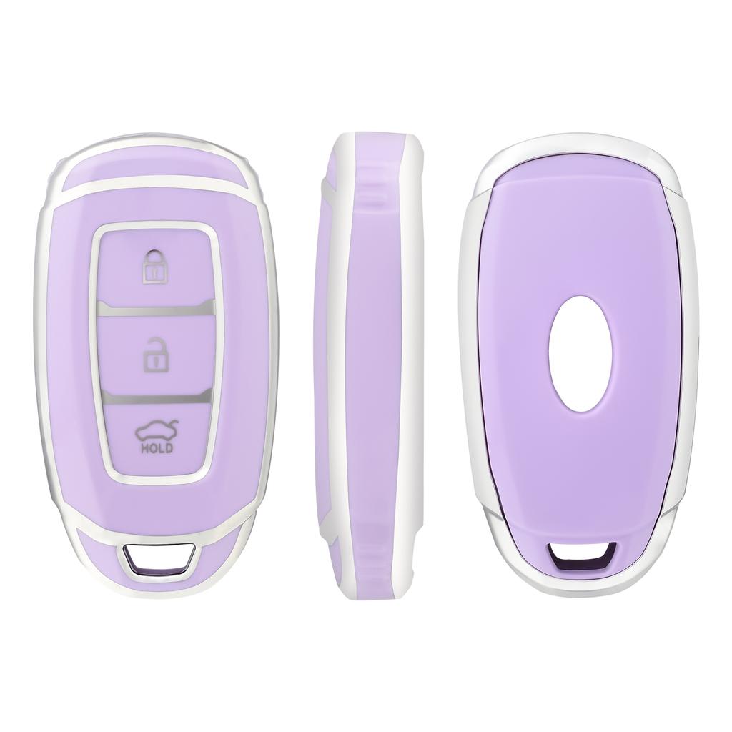 TPU Car Key Case Key Fob Cover Keychain For Hyundai I30 Ix35 KONA Encino Solaris Azera Grandeur Ig Accent Santa Fe Palisade