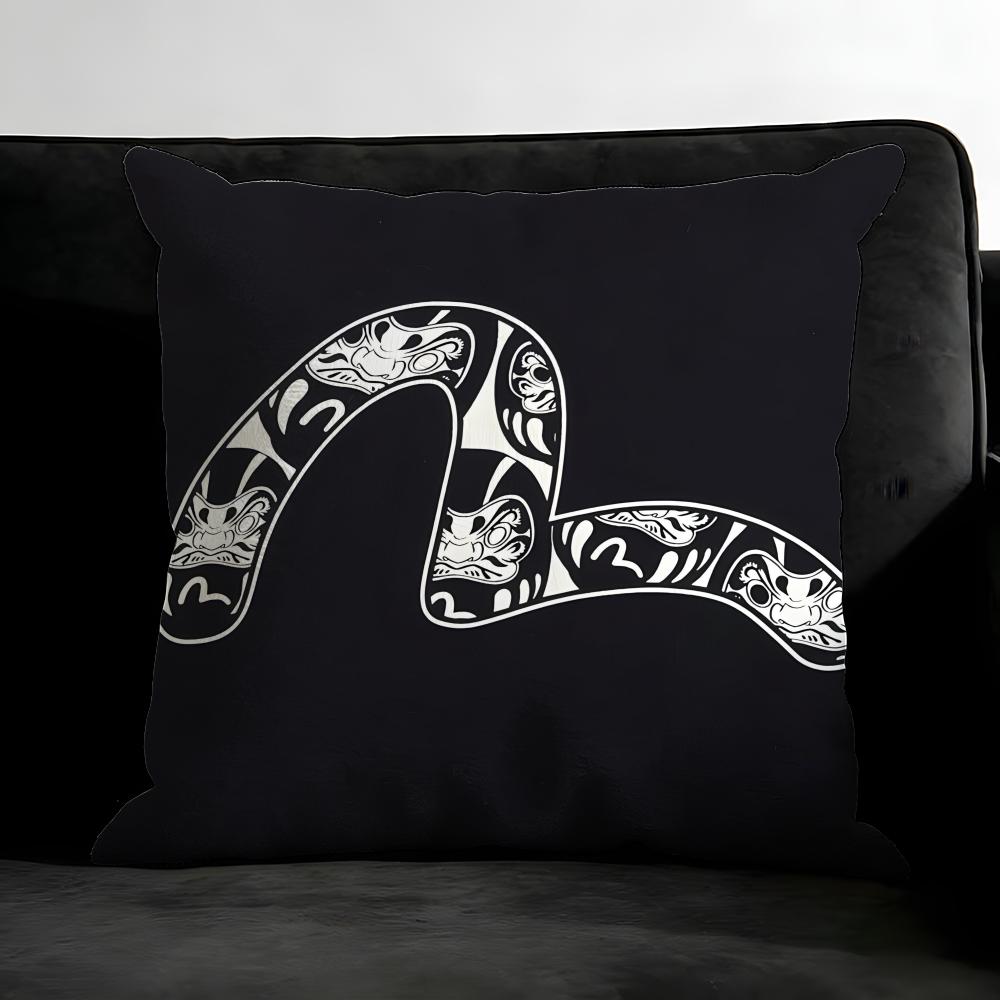 E-Evisu Brand Cushion Cover Pillowcase Ultra Soft Skin Friendly Fabric Cloud Like Comfort & Concealed Zipper
