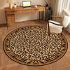 Bohemian Mandala Design Runder Außenbereich Teppich Rutschfest Waschbarer Teppich für Wohnzimmer Schlafzimmer Hand für Café Restaurant Dekor
