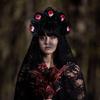 Dark Flower Eyeball Witch Headwear Halloween Party Gothic Eyeball Headband