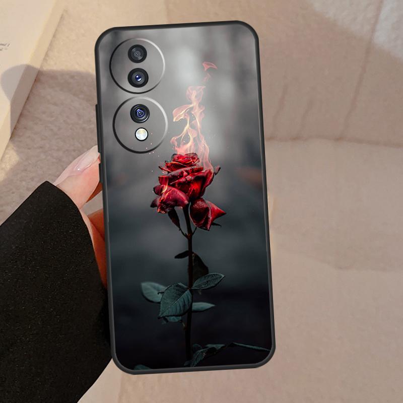 Rose Flower Floral For Honor Magic V5 5 6 7 Pro Case For Honor X9a X9b X9c X8a X8b 50 70 90 200 400 Lite Cover