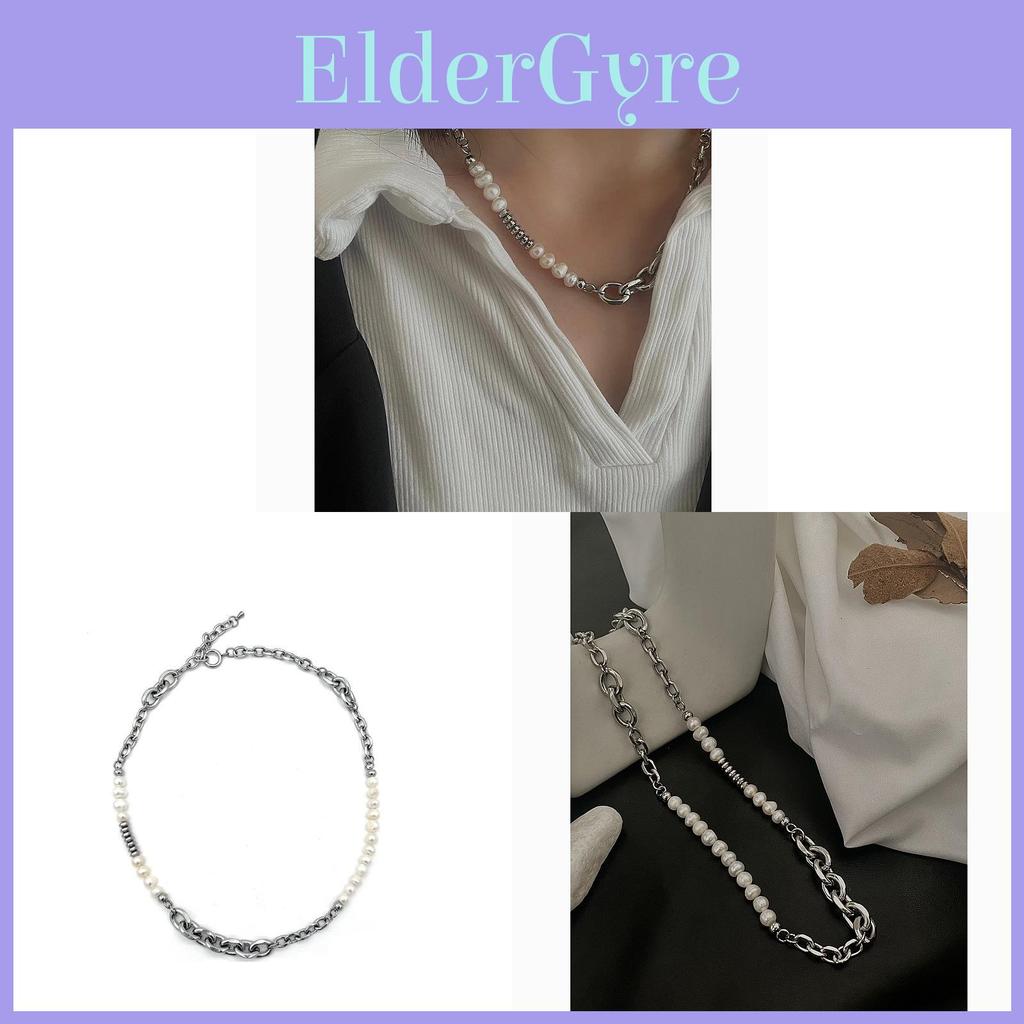 Collier à chaîne perles d'inspiration vintage style géométrique fait main pour homme et femme