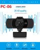 2K HD 1080p Webcam with Built-in Microphone, 4MP, Driver-Free for Live Streaming