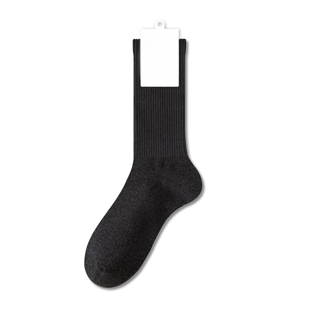 Damen Frühling und Herbst Reine Baumwolle Nahtlose Antibakterielle Mittelhohe Frotteesocken