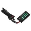LCD Motorcycle Thermometer Ultra Thin Waterproof Water Temp Meter with 10MM Sparking Plug Adapter DC12V Green