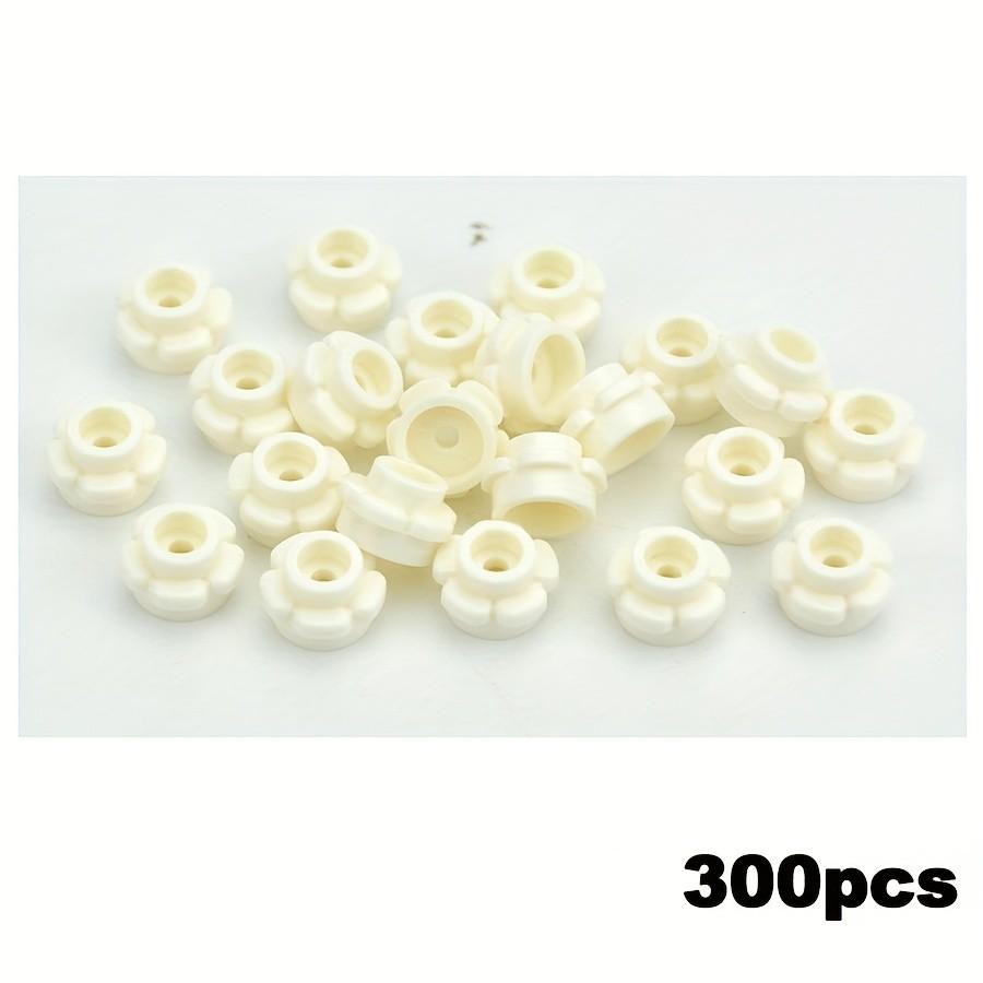 300PCS Round 1x1 with Flower Building Blocks 5 Petals Brick Particle Educational Toys Birthday Kid Gift