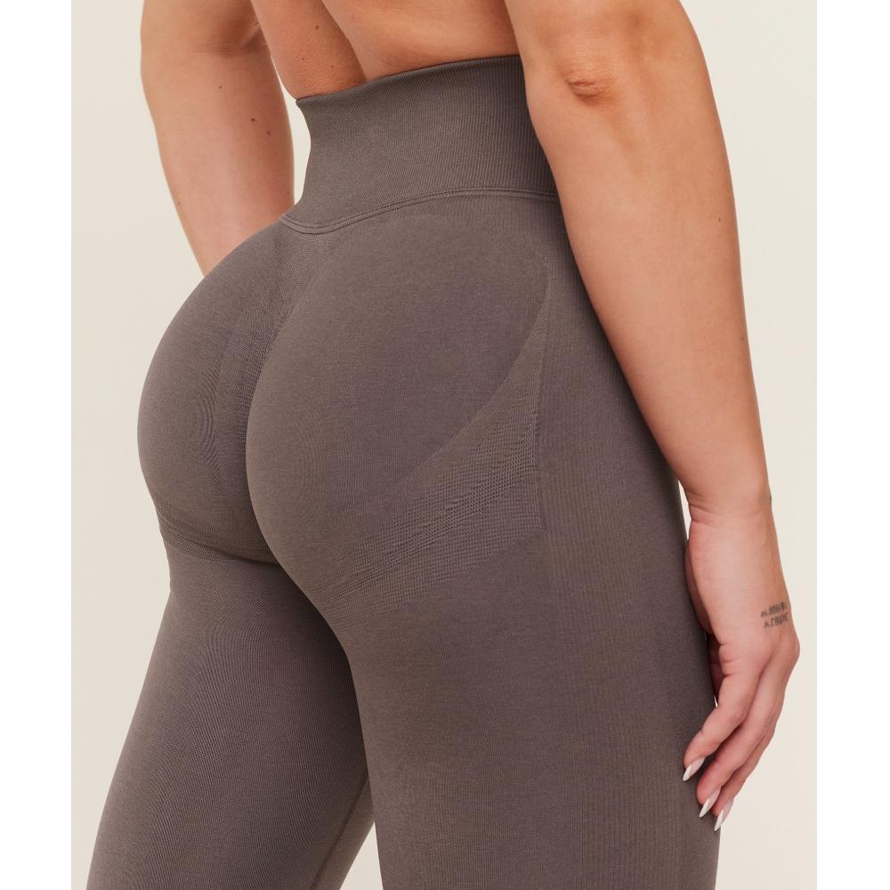 Gymshark Lift Seamless Leggings Cool Brown B6a9c Nbzg