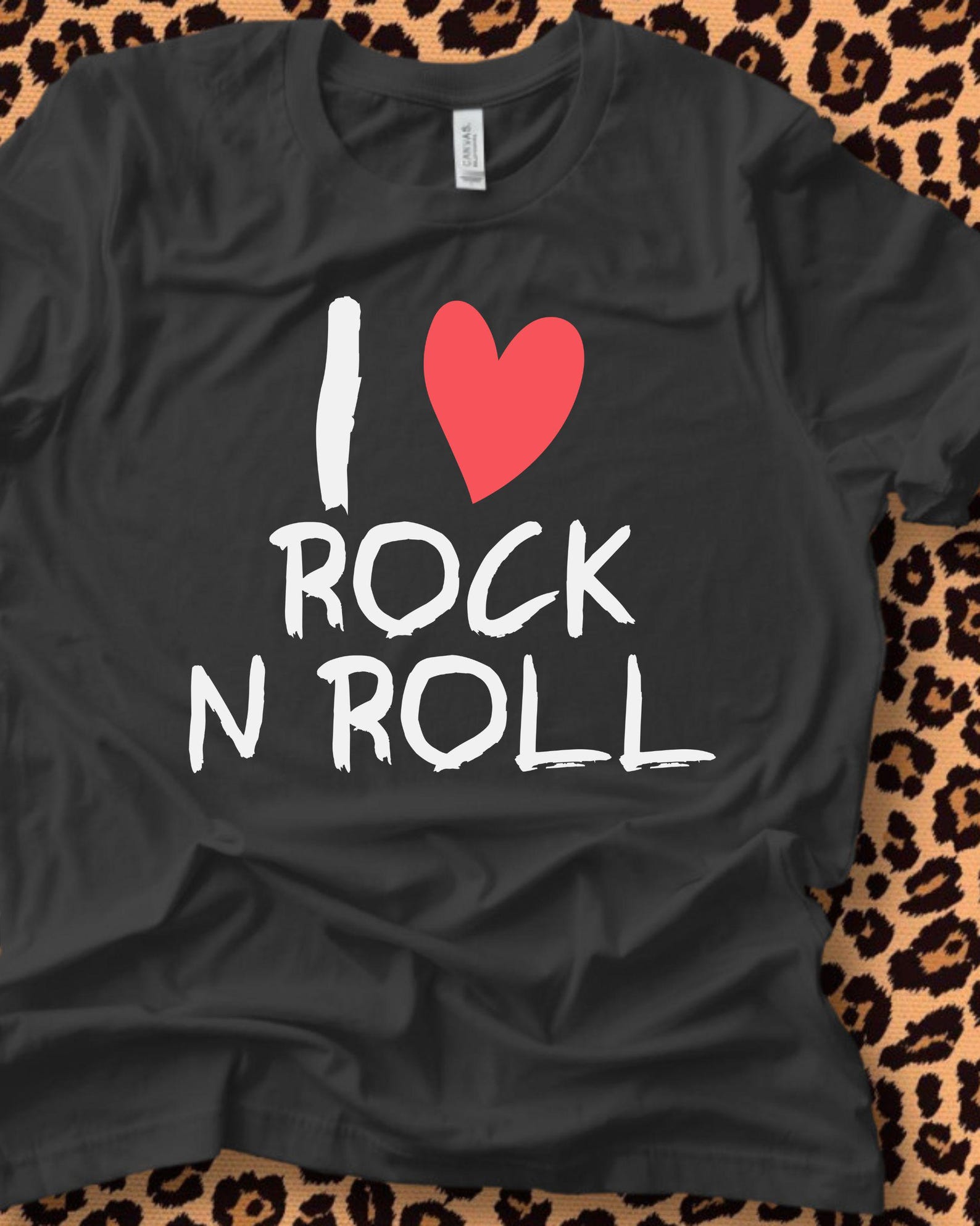 I Rock N Roll T-Shirt | Rock and Roll Graphic Tee | Music Lover Shirt, 8 colors S