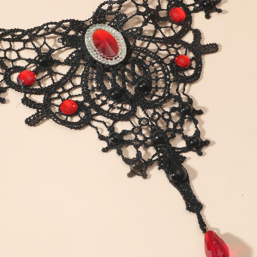 Gothic Lace Clavicle Halskette - Übertriebener Schmuck im europäischen Stil für Damen