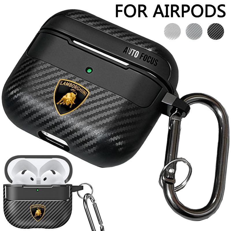 Soft Earphone Case For Apple AirPods 4 2024 Cover for Airpod Pro 1 2 3 4th With keyring For Lamborghini URUS Huracan Aventador EE4