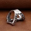 Classic Vintage Viking Thors Hammer Ring For Men Stainless Steel Nordic Odin Rune Rings Fashion Amulet Jewelry Gift