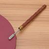 Sandalwood Handle Edge Dye Pen Applicator DIY Leather Craft Edge Treatment ToolsRed