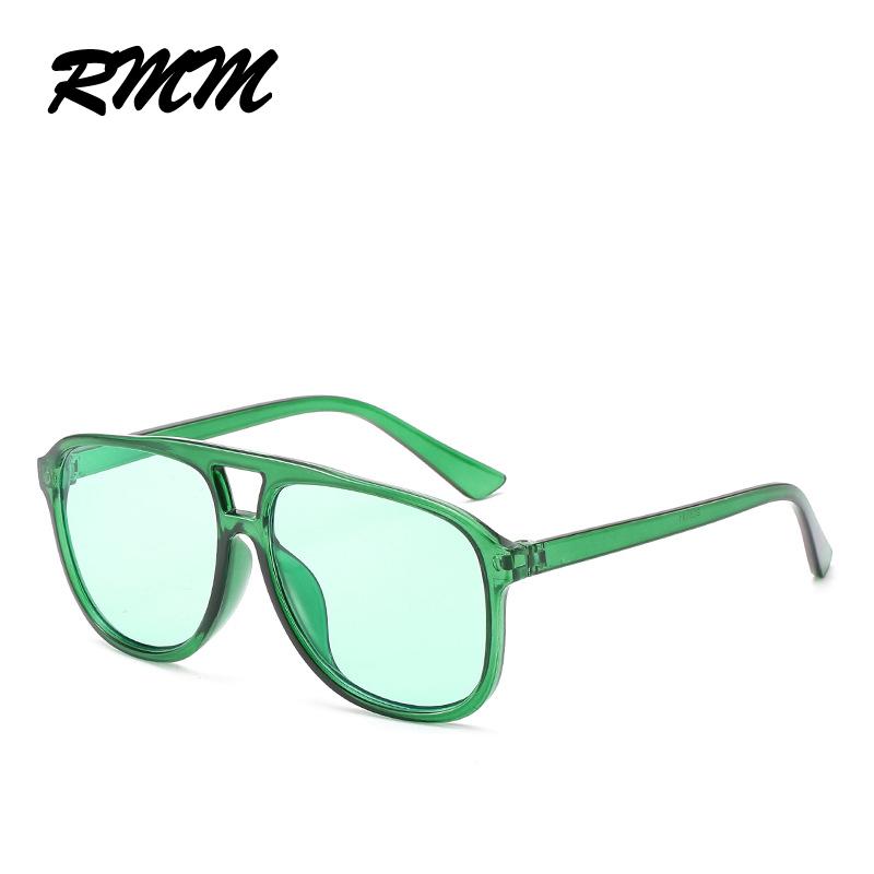 Солнцезащитные очки унисекс в большой оправе, квадратные солнцезащитные очки, евроамериканские, двойная переносица, прозрачные очки для зелёный