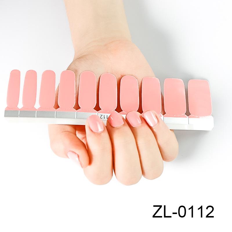 New 20 Nail Stickers Solid Color Nail Stickers Maternity Nail Stickers Fake Nails