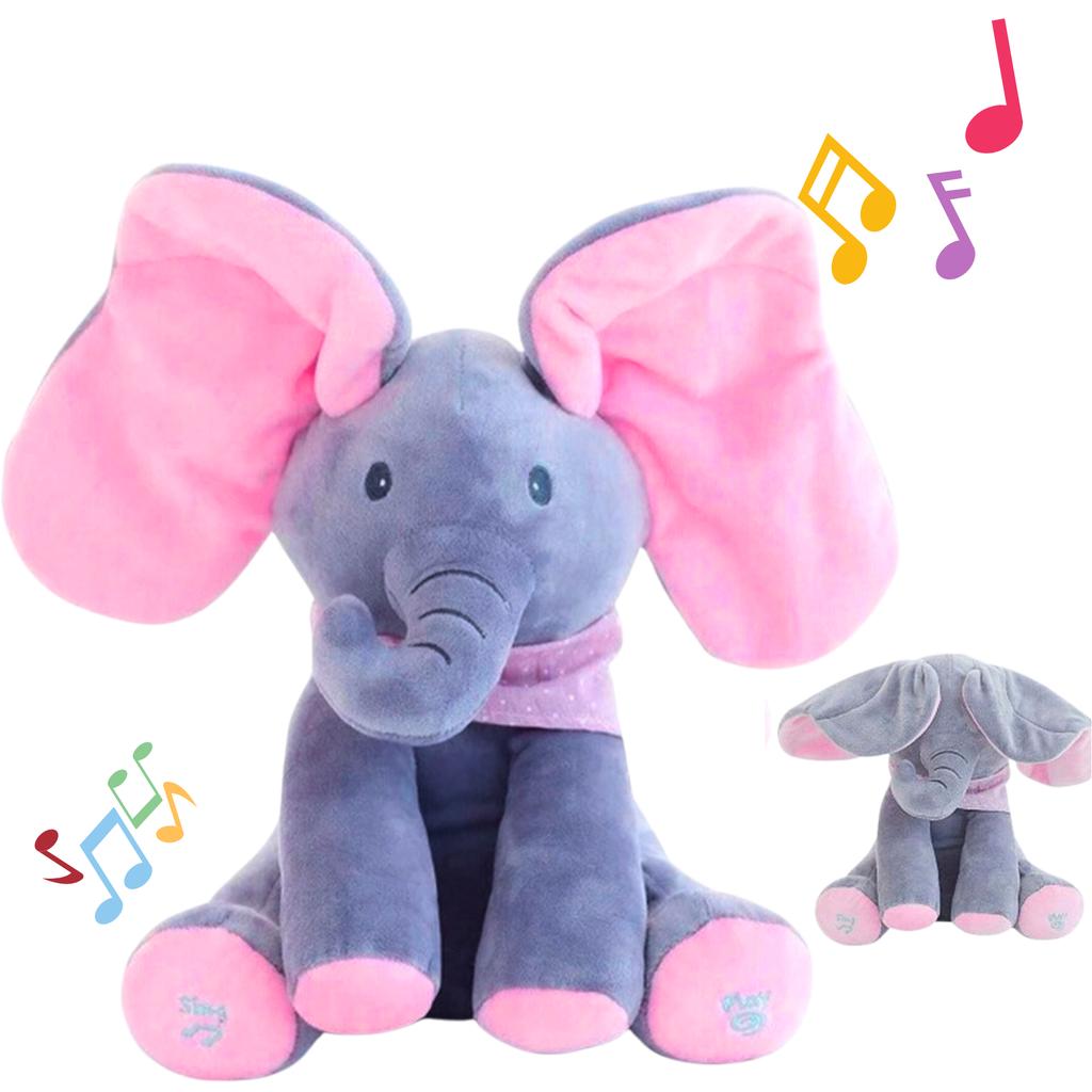Interaktiver Elefant Akuku Plüschelefant Maskottchen Weicher Rosa