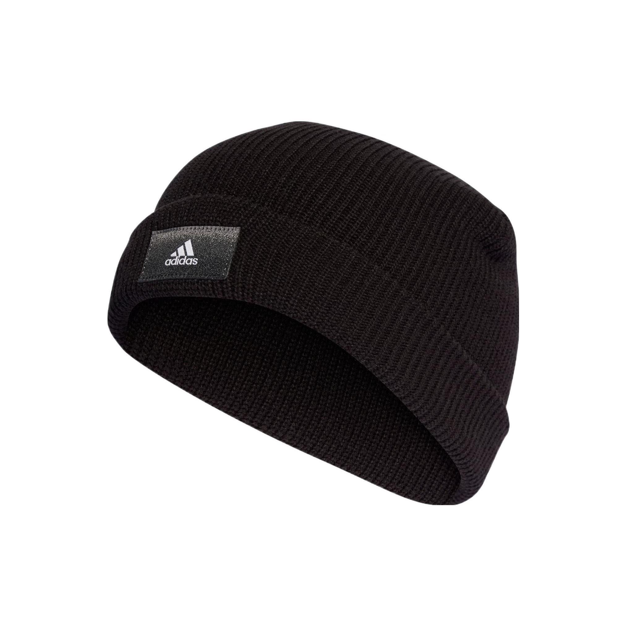 Adidas Essentials Шапка бини с отворотом Унисекс Шапки Черный IB2661 OSFM