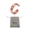 Vinterly Pure Copper Rings Magnetic 6mm Adjustable Open Cuff Finger Finished High Magnet Health Energy Mens Minimalist Jewelry