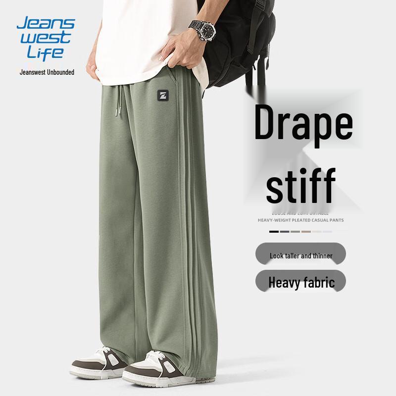 

JEANSWEST LIFE Men s Loose Fit Straight-Leg Sweatpants M