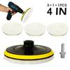Flocking Sanding Disc 3/4/5 Inch Hook Loop Backing Buffing Pads Polishing Wheel Suit For Electric Drill Polisher