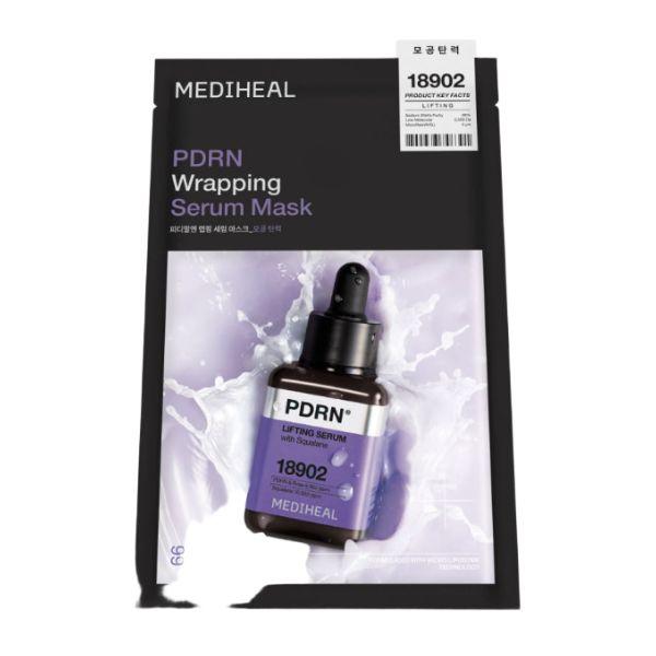 Mediheal PDRN Wrapping Serum Mask Pore Tightening Elasticity Sheet Mask 10 Sheets