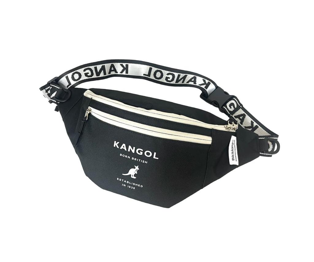 KANGOL Body bag Waist bag KGSA-BG00260 Black/Off