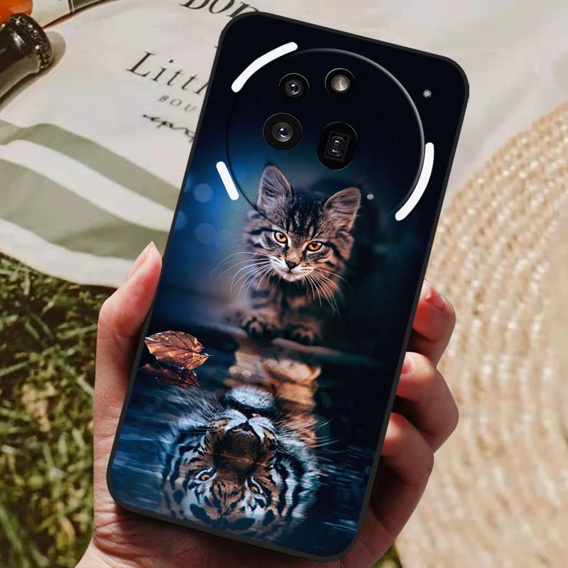 For Nothing Phone 3A Pro Case Phone3A Pro Cool Painted Silicone TPU Soft Cover for Nothing Phone 3A Pro A059P Cases Black Shells