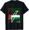 Kostenlose Palästinaflagge Arabisch Kostenloses Gaza Palästinensische Flagge Unisex T-Shirt