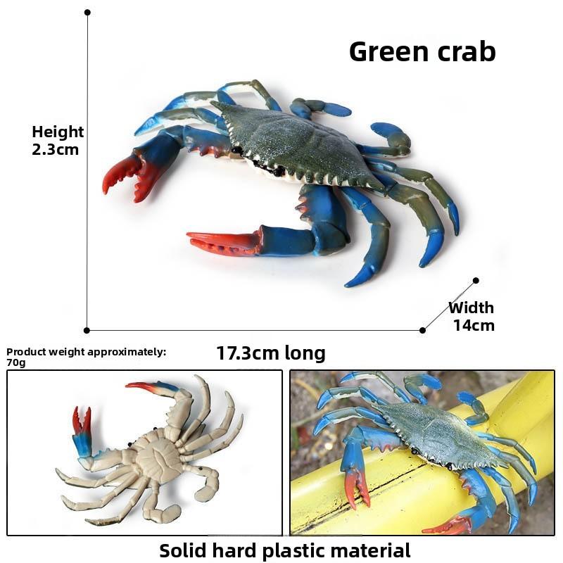 Realistic Crab Marine Animal Figurine Plastic Toy For Kids Gifts Educational
