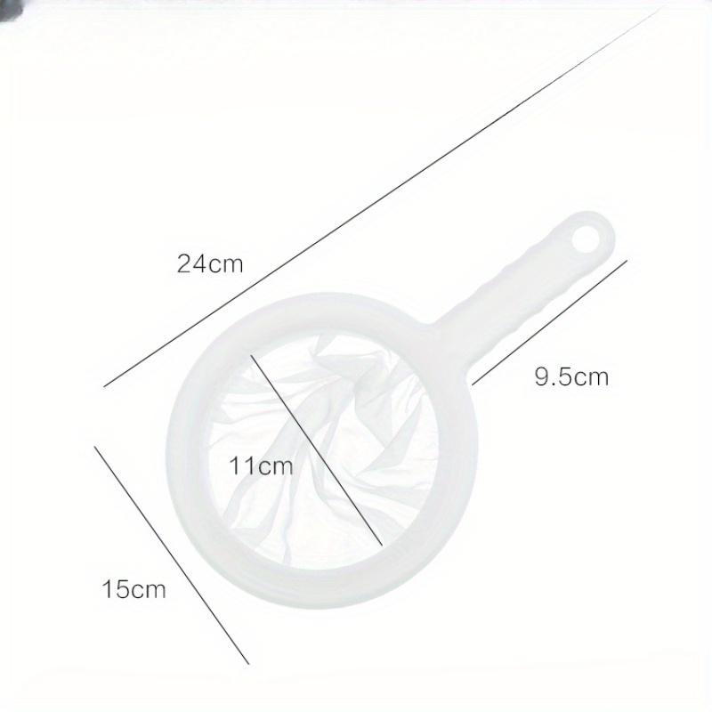 200/400 Mesh Kitchen Ultra-fine Mesh Strainer Kitchen Nylon Mesh Filter Spoon for Suitable for Soy Milk Coffee Milk Yogurt