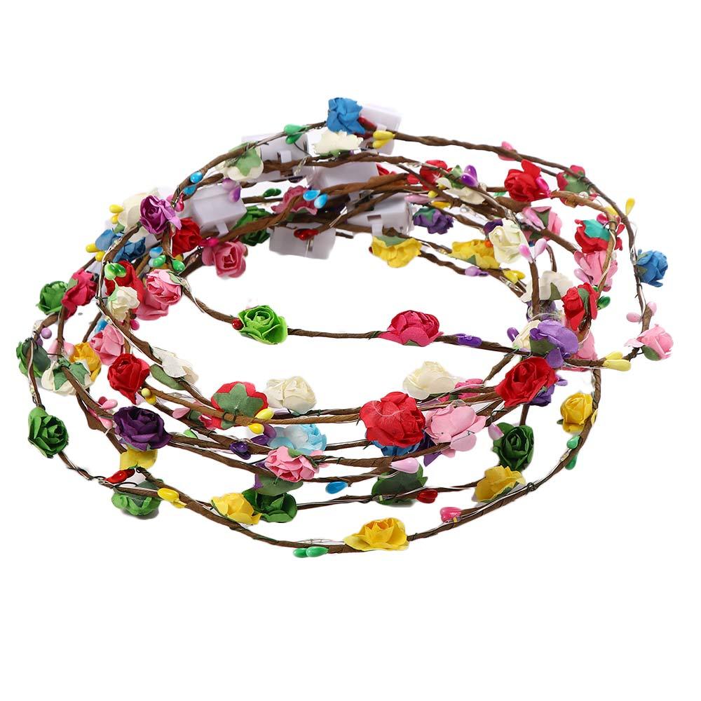 Party Vacation Hairband LED Light Flower Crowns Beach Headband Glowing Wreath Wreath Headband