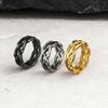 Retro Thorn Crown Ring for Men,Stainless Steel Punk Tree Vine Branch Wedding Band Ring,The US Size 7-12