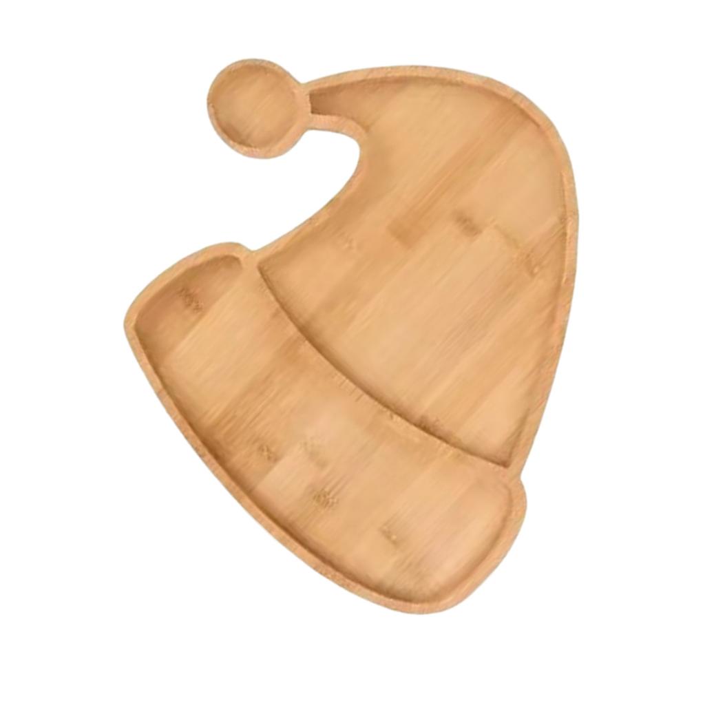 Wood Candy Dish Platter Dessert Tray Christmas Tree/Reindeer Antlers/Santa Hat Shape Serving Plate for Holiday Dining