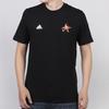 adidas T Shirts Men's Black Crew Neck Moderate Straight Fit FN1755