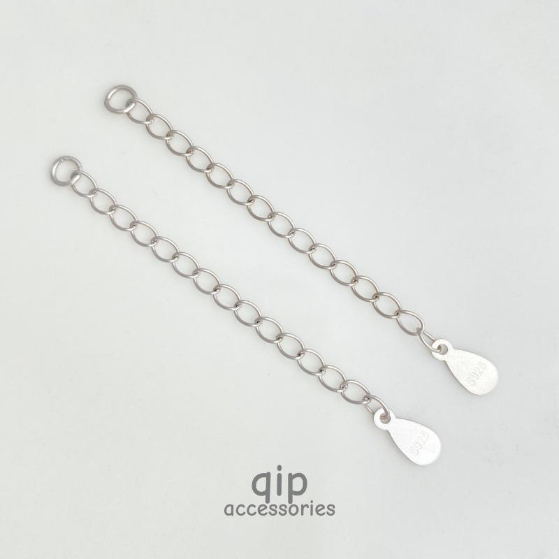 S925 Sterling Silver Gold-Plated Teardrop Extension Chain for Bracelet/Necklace.
