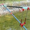 Double Rod Fishing Poles Holder Light Weight Fishing Rod Holder for Outdoor Angling Quick Setups Rear Bracket Poles Stand