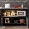 Modern Kitchen Storage Rack with Rock Slab Countertop