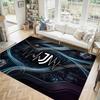 Juventus FC Design Kristall-Samt-Teppich Gemütlich Nicht?Rutschfester Teppich mit Aufdruck für Schlafzimmer Wohnzimmer Eingang