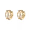 Retro Micro-set Geometric Earrings Light Luxury Autumn Winter High-end Simple Versatile Women's Fashion Casual Daily Jewelry