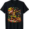 Dabbing Schwarze Afroamerikanische Elfen Familie Passende Weihnachten Schlafanzug T-Shirt