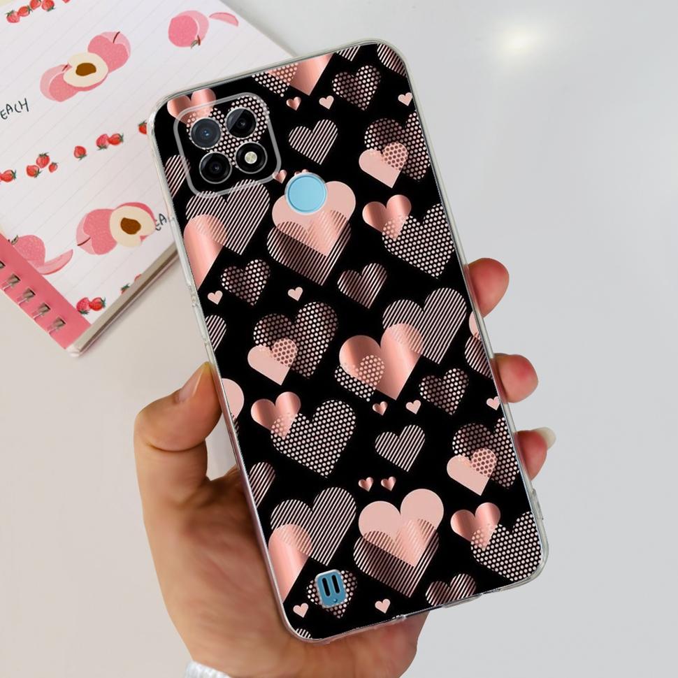 For Realme C21Y Case RMX3261  RMX3263 Cute Cartoon Cover Soft Silicone Phone Case For Realme C 21Y C21Y Bumper