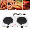 Electric Hot Plate 2000W Double Cooker Plate Countertop Electric Heater for Frying Boiling US Plug 1