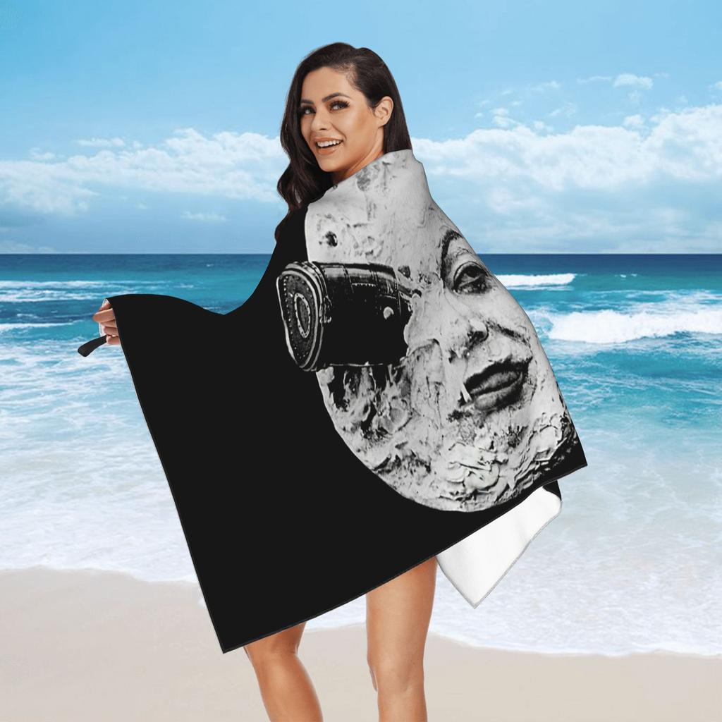 A Trip To The Moon Beach Towel Soft Microfiber Quick Dry Absorbent Quick Towels For Bath