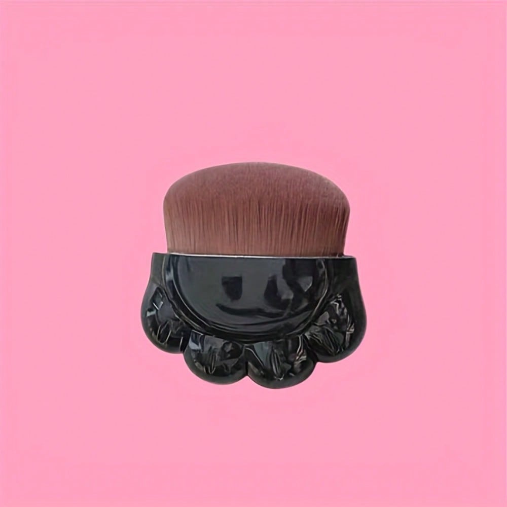 1pcs Cat Claw Mini Makeup Brush, Soft Hair Powder Paint Foundation Make-Up Brush, Portable Set Makeup Tool With Box чёрный