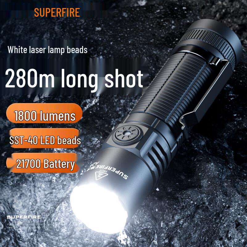 SupFire A26 Rechargeable High-Intensity LED Flashlight