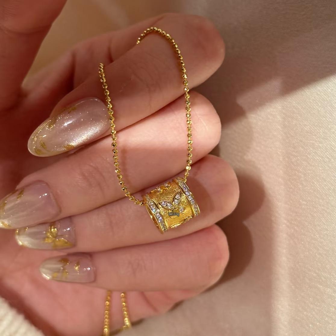 Элегантное ожерелье-подвеска «Бабочка Жуи» - Высококачественное женское украшение